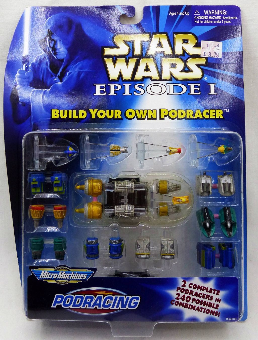 STAR WARS MICRO MACHINE BUILD YOUR OWN PODRACER GALOOB 1999 (Neu und ...