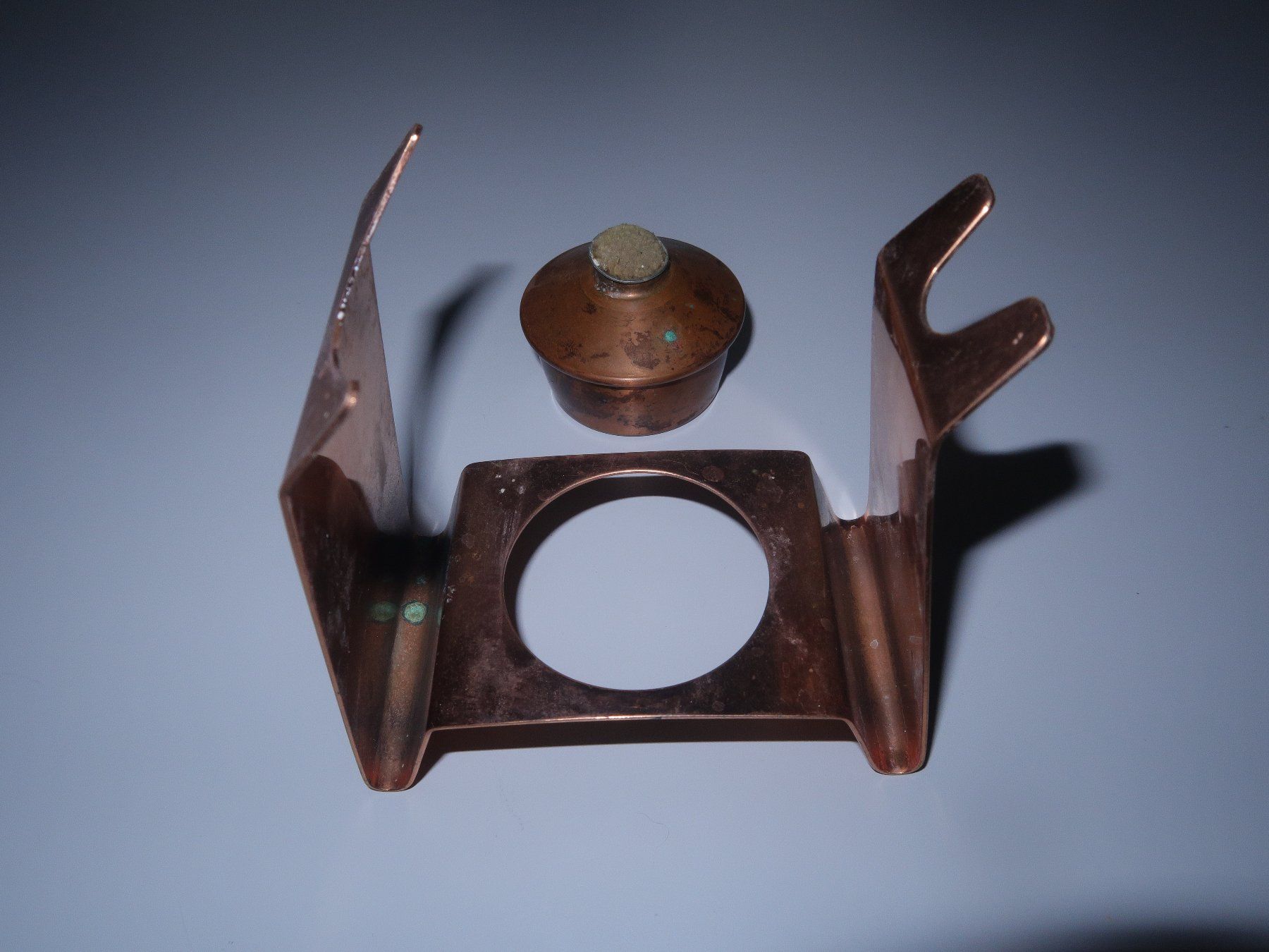 Sonstige Dekorationen & Accessoires: Vintage SPRING-Kocher aus Kupfer für Cognac- oder Brandyglas – Gebraucht aus Hombrechtikon von Bluecoral 2