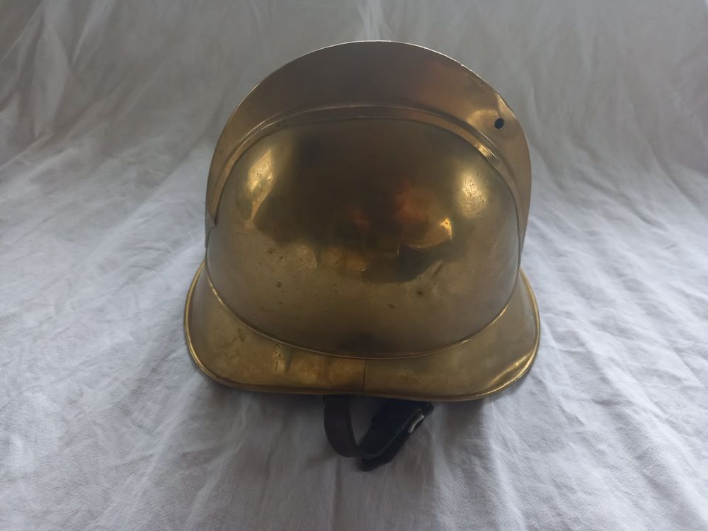 Casque De Pompier Vintage En Laiton - Réplique Époque Victorienne - Décoration Murale - 16 Pouces