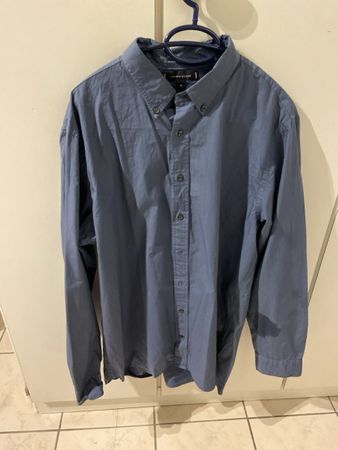 Chemise bleue homme, taille XL, état neuf
