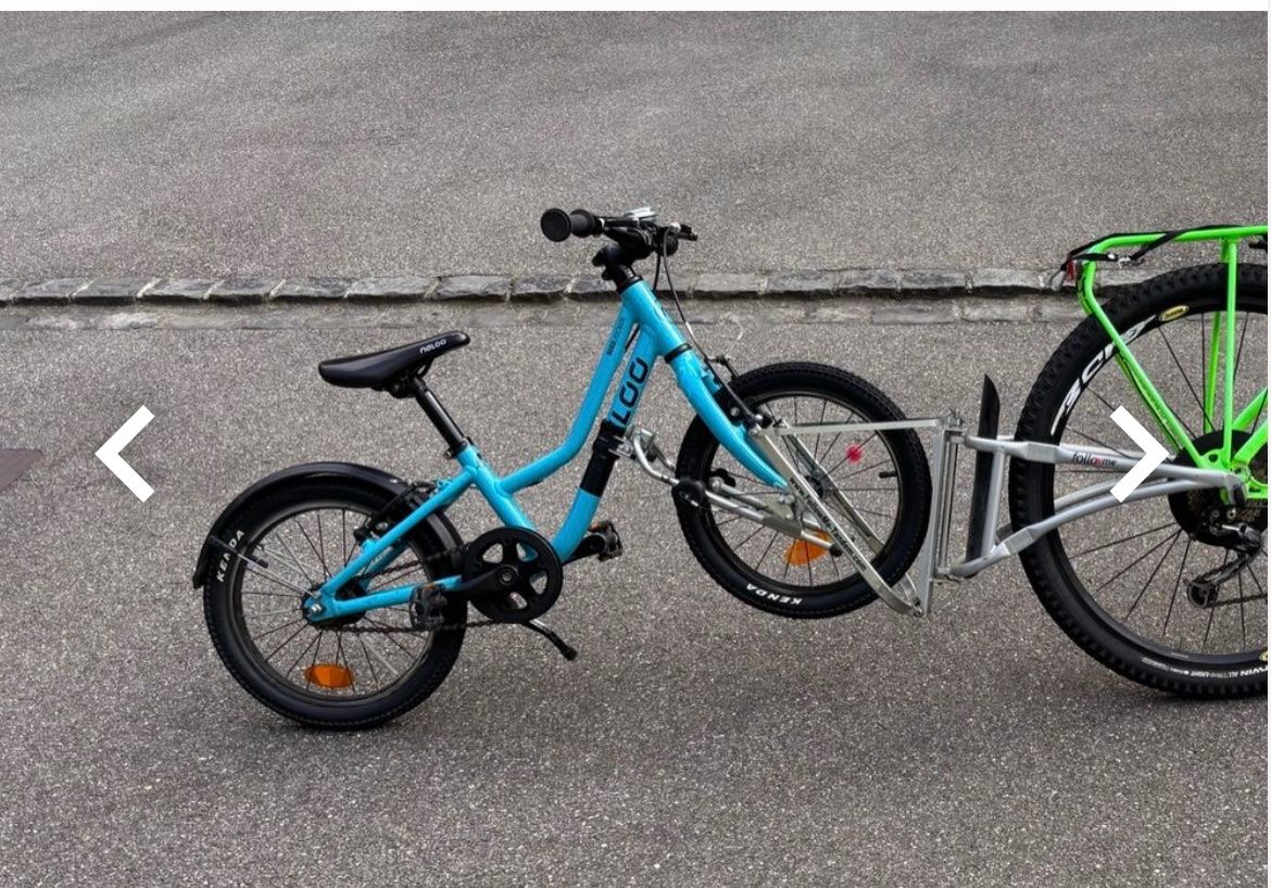 Naloo Velos: FollowMe mit Kinderfahrrad – Gebraucht aus Büetigen von Mi.Re12