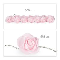 ROSEN LED-LICHTERKETTE PINK 3.3m