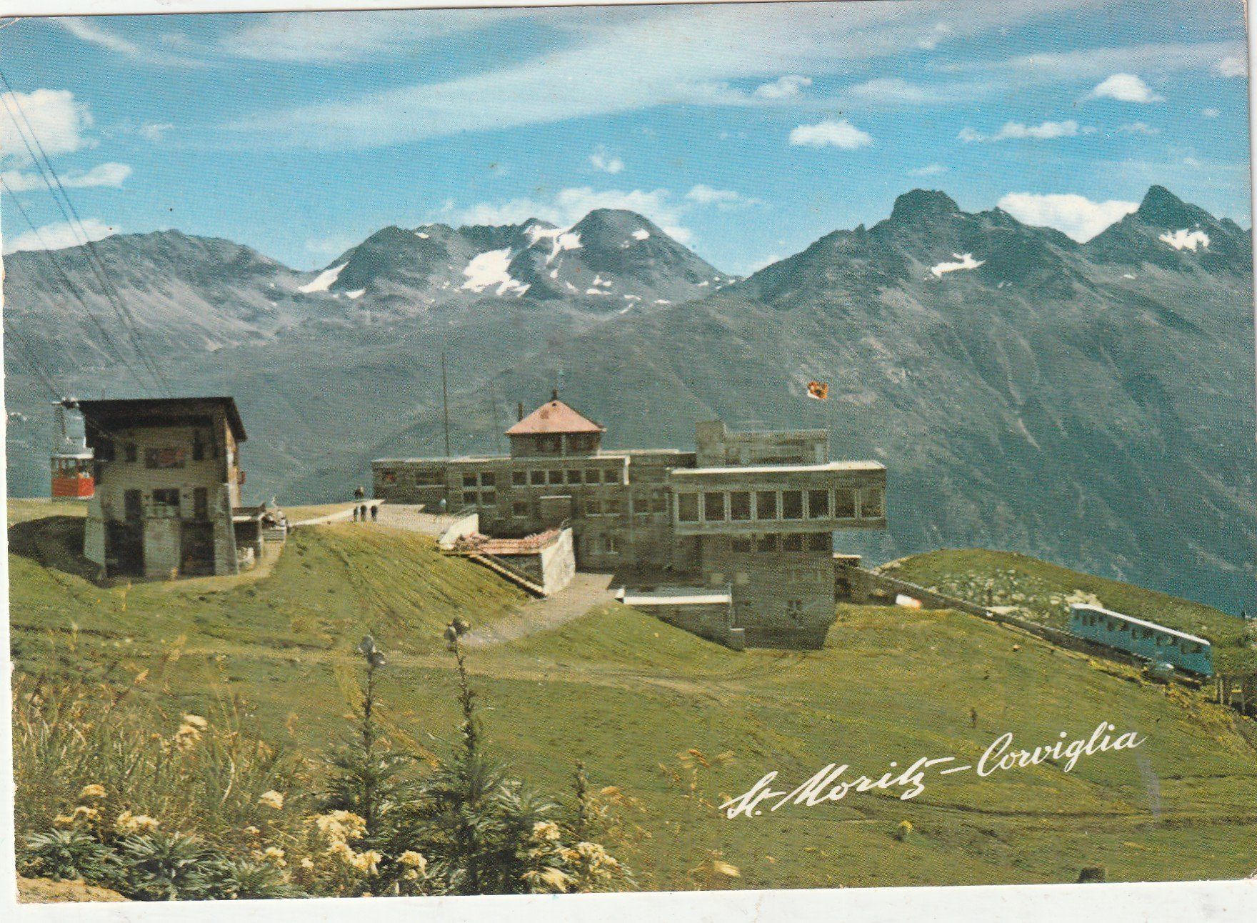 Ansichtskarten: St. Moritz Corviglia – Gebraucht aus Lumbrein von made02