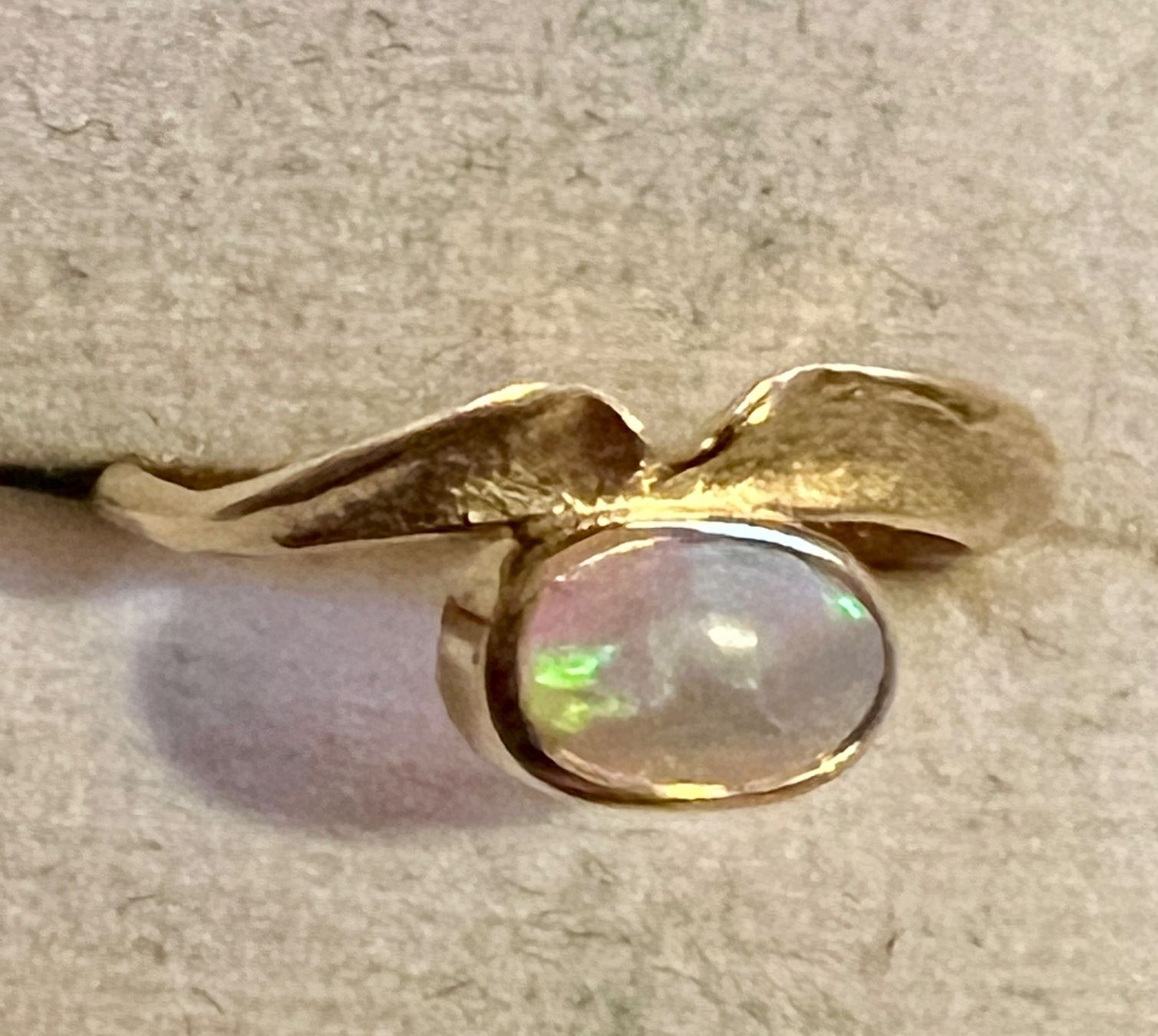 Anelli: Gold-Ring 18 K mit Opal – Usato da Chur venduto da Penting1935 1