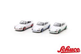 1:43 Porsche set 3x 911 Carrera RS 2.7 1973 50th Schuco