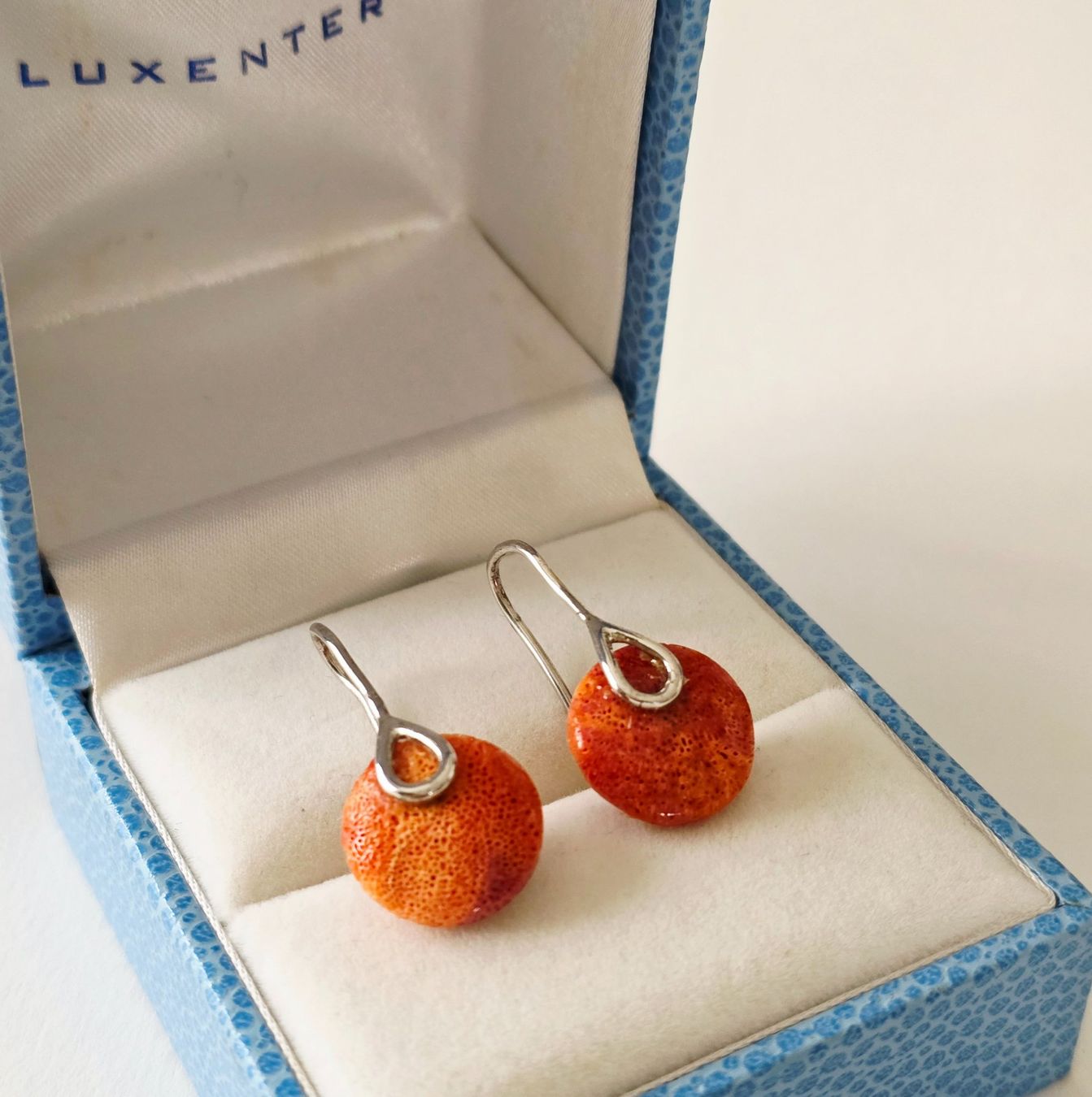 Orecchini pendenti & Orecchini a lobo: Silber 925 Ohrringe mit echten Korallen - Neu – Nuovo e nell'imballaggio originale da Uetikon am See venduto da Coralreef