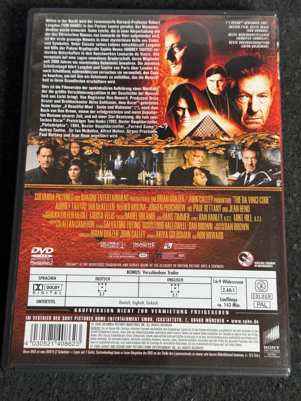 Alle DVDs: The Da Vinci Code Sakrileg DVD DE/EN Tom Hanks  Ron Howard – Gebraucht aus Fribourg von tschjoly 1