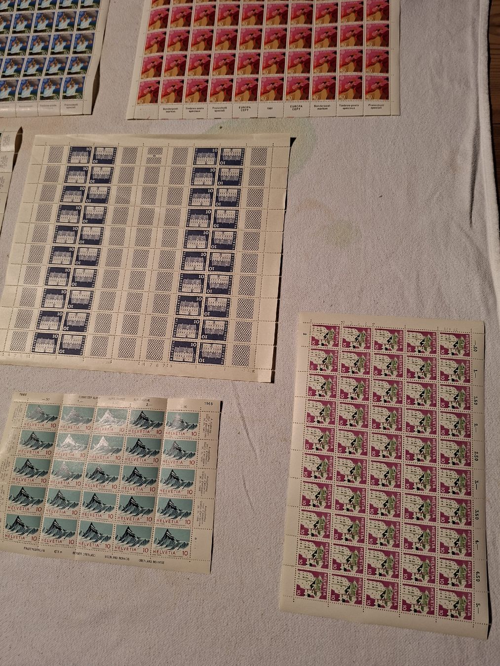 Tutti i francobolli: 10 Bogen/Teilbogen mit Ersttag Stempel – Nuovo (secondo la descrizione) da Masein venduto da Vintagericcardo 3