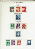 PRO JUVENTUTE <326> 1932-1941 TRACHTEN LOT **/*