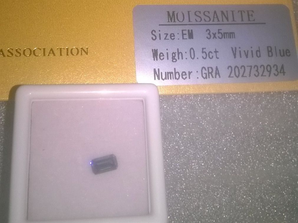 Edelsteine: ECHT DIAMANT,,,RECHTTECK,,HELLBLAU,,,0.5CT – Neu (gemäss Beschreibung) aus Basel von bijoutrie_4