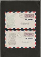 2 Ballon Briefe USA 1932 Luftpost