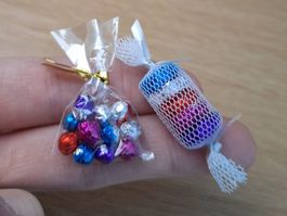 Schokotaler Rolle und Schokokugel Seckli, Handmade. Maileg