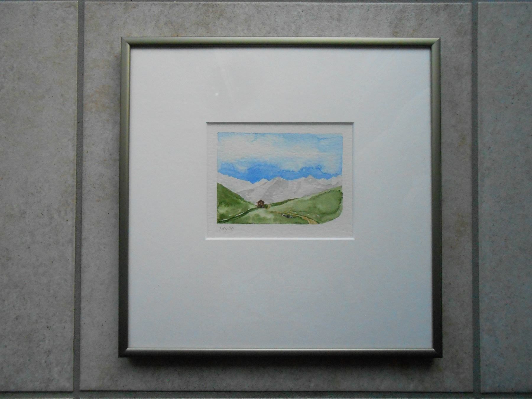 Dipinti: Aquarell CH "IDYLLE" GR - (R) – Nuovo e nell'imballaggio originale da Hallwil venduto da pkaiser44 4