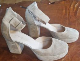 Kennel & Schmenger Plateau-Pumps, Beige Wildleder, 40