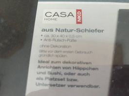 Schieferplatten Unterteller 