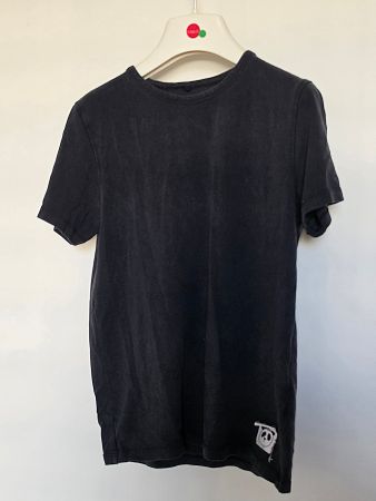 schwarzes Shirt Mini Rodini Panda Gr. 128/134+