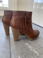Braune Clockhouse Stiefeletten Gr. 38, Absatz 10.5cm