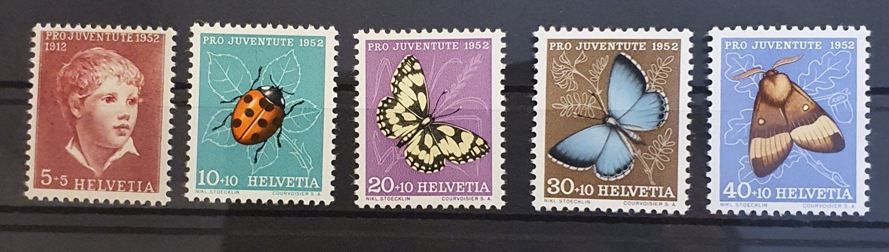 Alle Briefmarken: J143 - J147 Pro Juventute ** – Gebraucht aus Balgach von SIMEON27