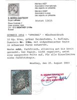 1854 : Strubel Nr. 23Aa, vollrandig, mit Attest, KP 1300.--