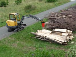 Kegelspalter Holzspalter Bagger 800 ccm