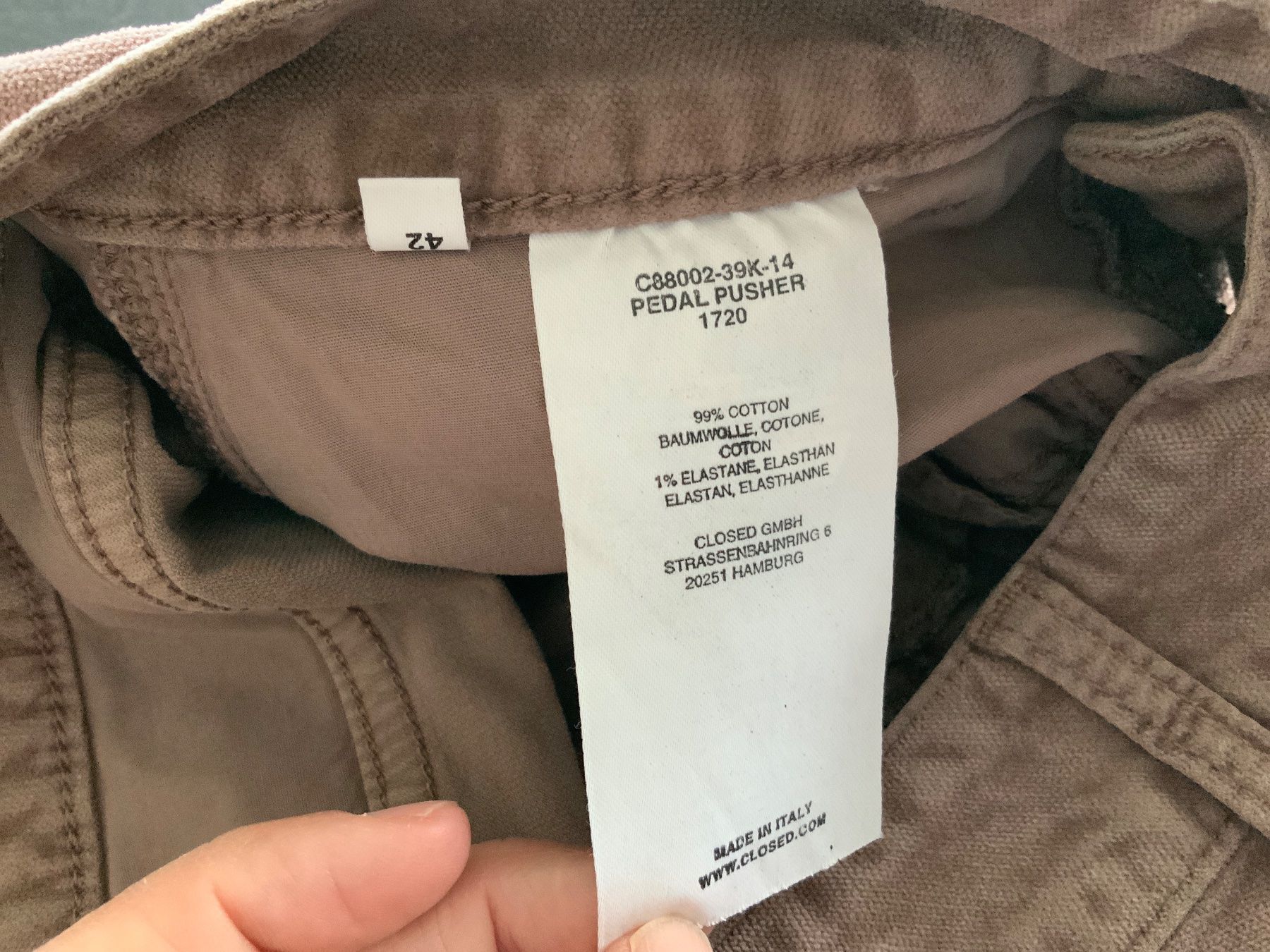 Closed Pantalons: Closed Hose Ital.42 Pedal Pusher – D'occasion à Buchs SG par Sunie 7