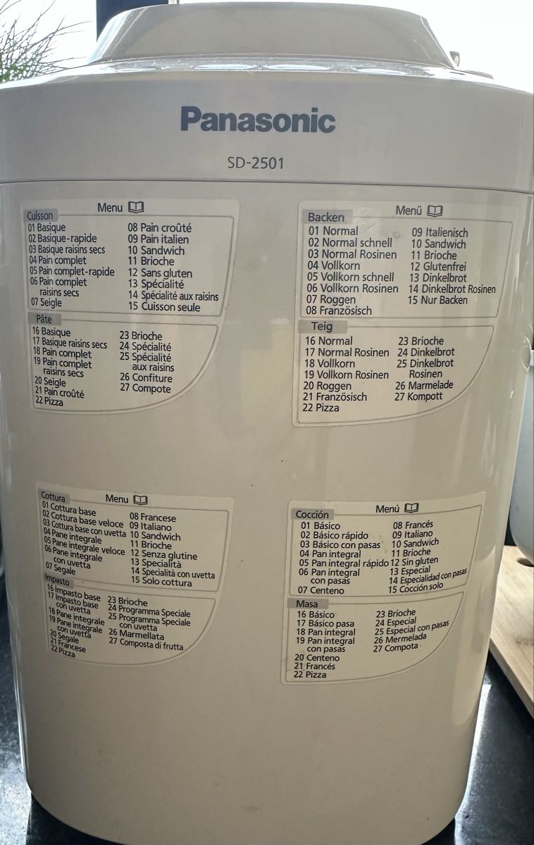 Elettrodomestici da cucina: Panasonic Brotbackautomat SD-YR2500  – Usato da zürich venduto da PatCat02 3