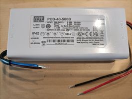 Mean Well PCD-40-500B LED Trafo, neu