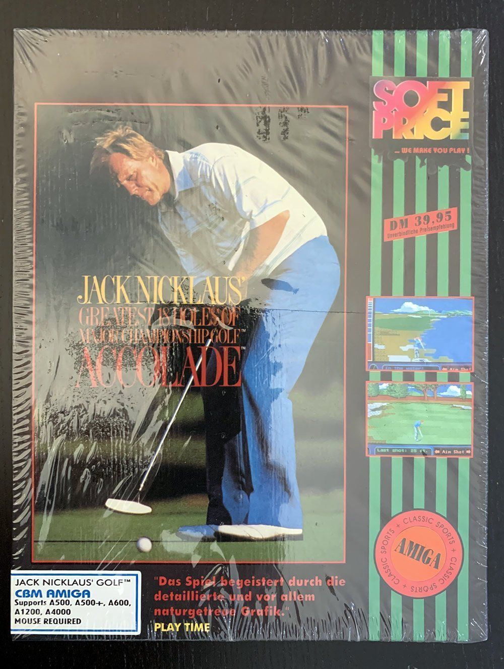 Giochi: Amiga Spiel: Jack Nicklaus Golf, Big Box Version (Sealed!) – Nuovo e nell'imballaggio originale da Niederhasli venduto da Manuf0