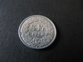 Silber Münze Schweiz  1/2  Fr.  1920