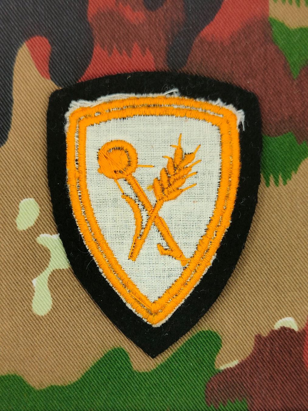 Schweizer Armee Placchette & Badge: Funktionsabzeichen Küchenchef / Hilfsküchenchef Ord. 1968 – Usato da Bauma venduto da SwissMilitaria 1