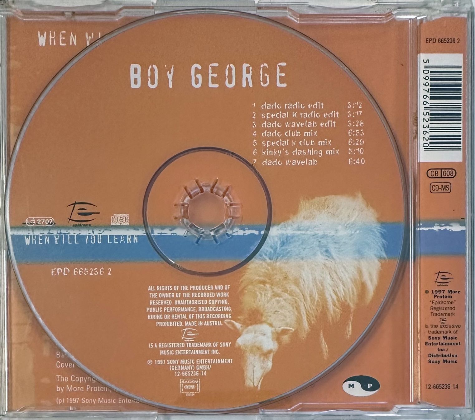 CD: Boy George – When Will You Learn Maxi-CD – Usato da Martigny venduto da jereq 1
