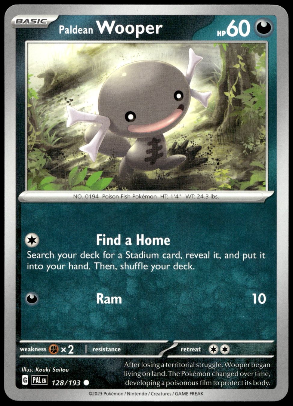 Pokémon Carte collezionabili: Pokémon Paldean Wooper 128/193 SV Paldea Evolved – Usato da Le Mouret venduto da PokemonCards_CH
