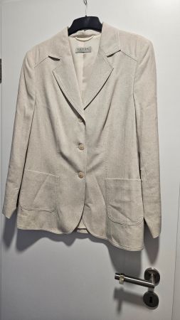 Blazer bianco sporco tg.42 misto viscosa-lana C&A