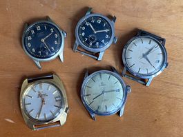 Herrenuhren Record Geneve, Consul, Bulova und andere