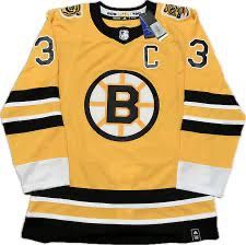 Boston Bruins Chara Hockey GOLD JERSEY Men's NHL Adidas