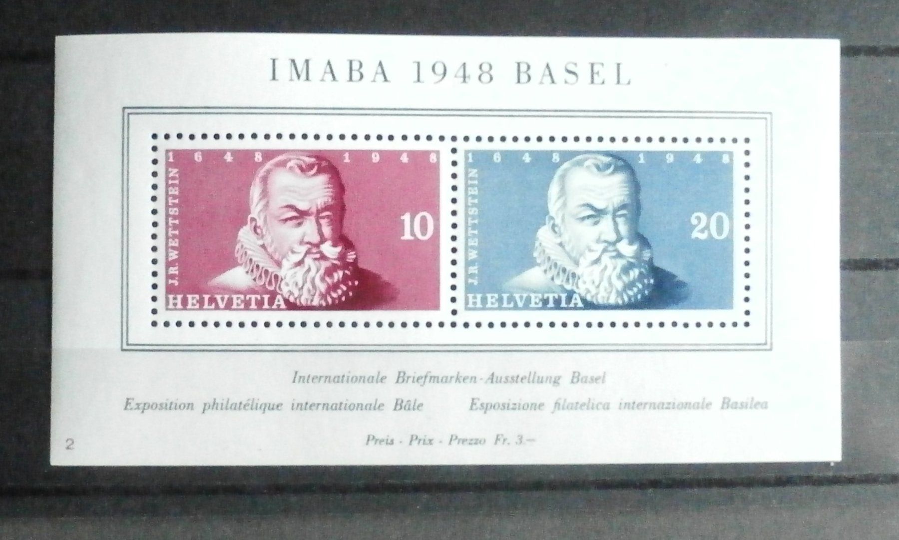 Tutti i francobolli: CH 1948 Intern. Briefmarkenausstellung Basel ** – Nuovo (secondo la descrizione) da Kehrsatz venduto da Bernherb2
