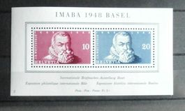 CH 1948 Intern. Briefmarkenausstellung Basel **