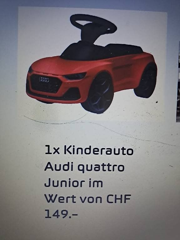 Veicoli per bambini: Kinderauto Audi 4 neu in der Verpackung – Nuovo e nell'imballaggio originale da Oberglatt ZH venduto da rdm_f6xk