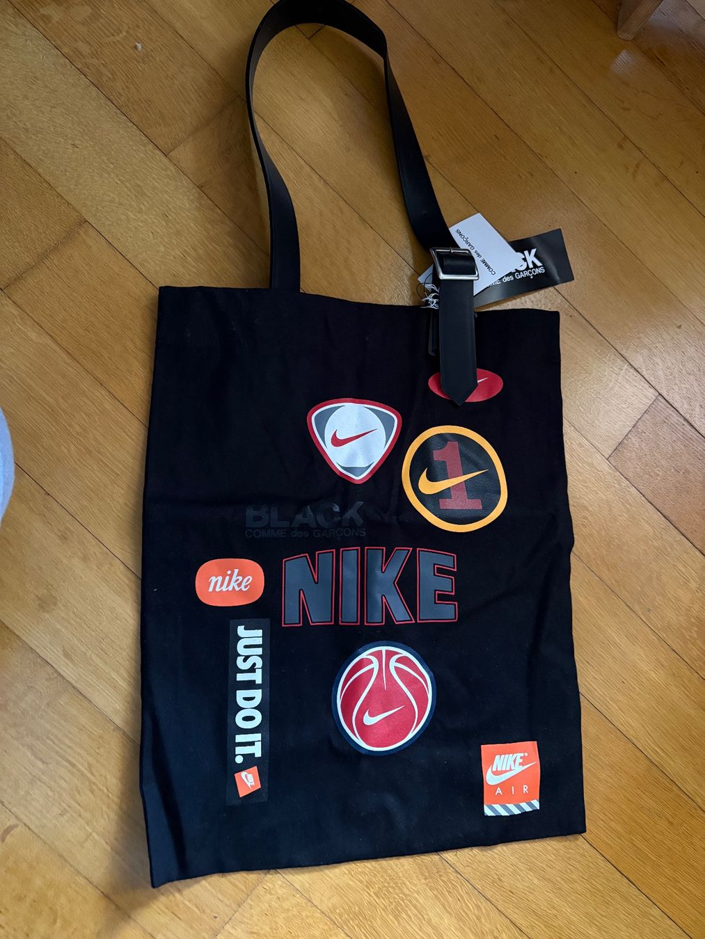 Nike Borse: Nike/BLACK Comme des Garçons Tote schwarz – Nuovo e nell'imballaggio originale da Basel venduto da v3t_z9gg