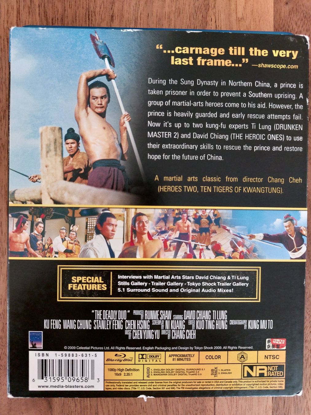 Tutti i DVDs: Blu Ray - Shaw Brothers: The Deadly Duo (1971) / US Code – Usato da Rheinfelden venduto da FilmAuktion 1