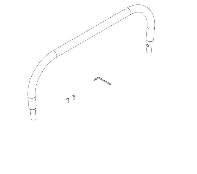Accessori per altri veicoli: Thule handle bar replacement part new – Nuovo (secondo la descrizione) da Hedingen venduto da Zlati_