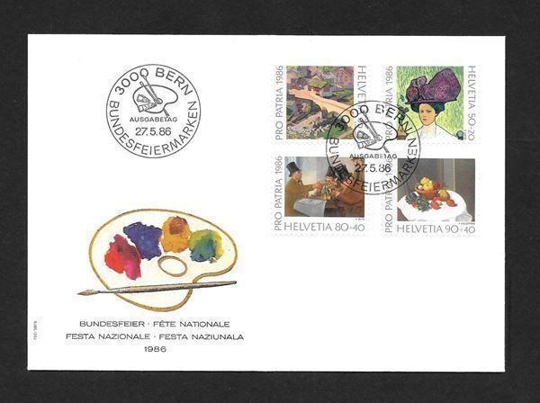 Tutti i francobolli: FDC Pro Patria Serie 1986; B211-B214 – Nuovo (secondo la descrizione) da Olten venduto da clotaldi