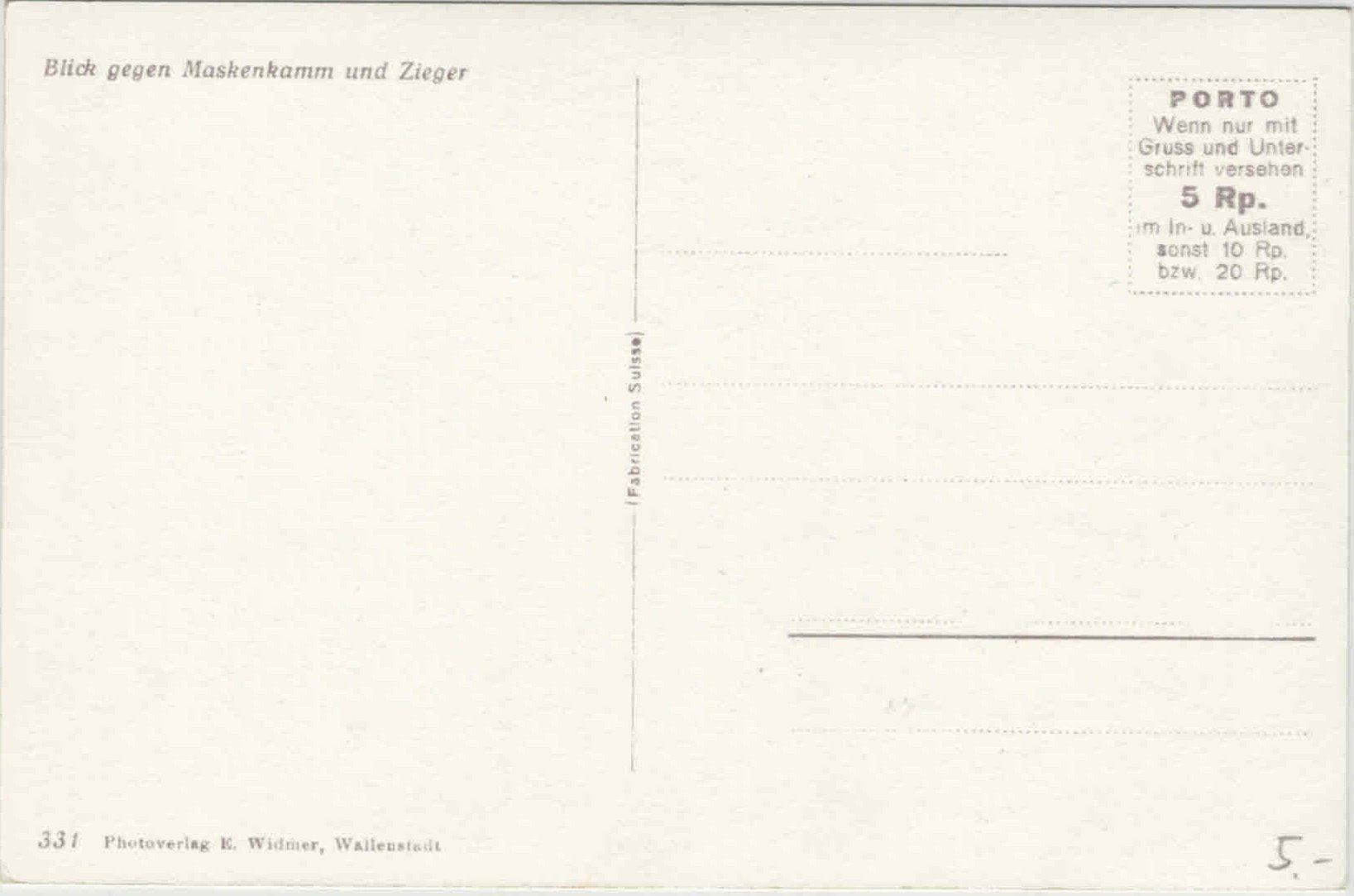 Cartoline postali: SG 82 Maskenkamm und Zieger – Nuovo (secondo la descrizione) da Fribourg venduto da philafri 1