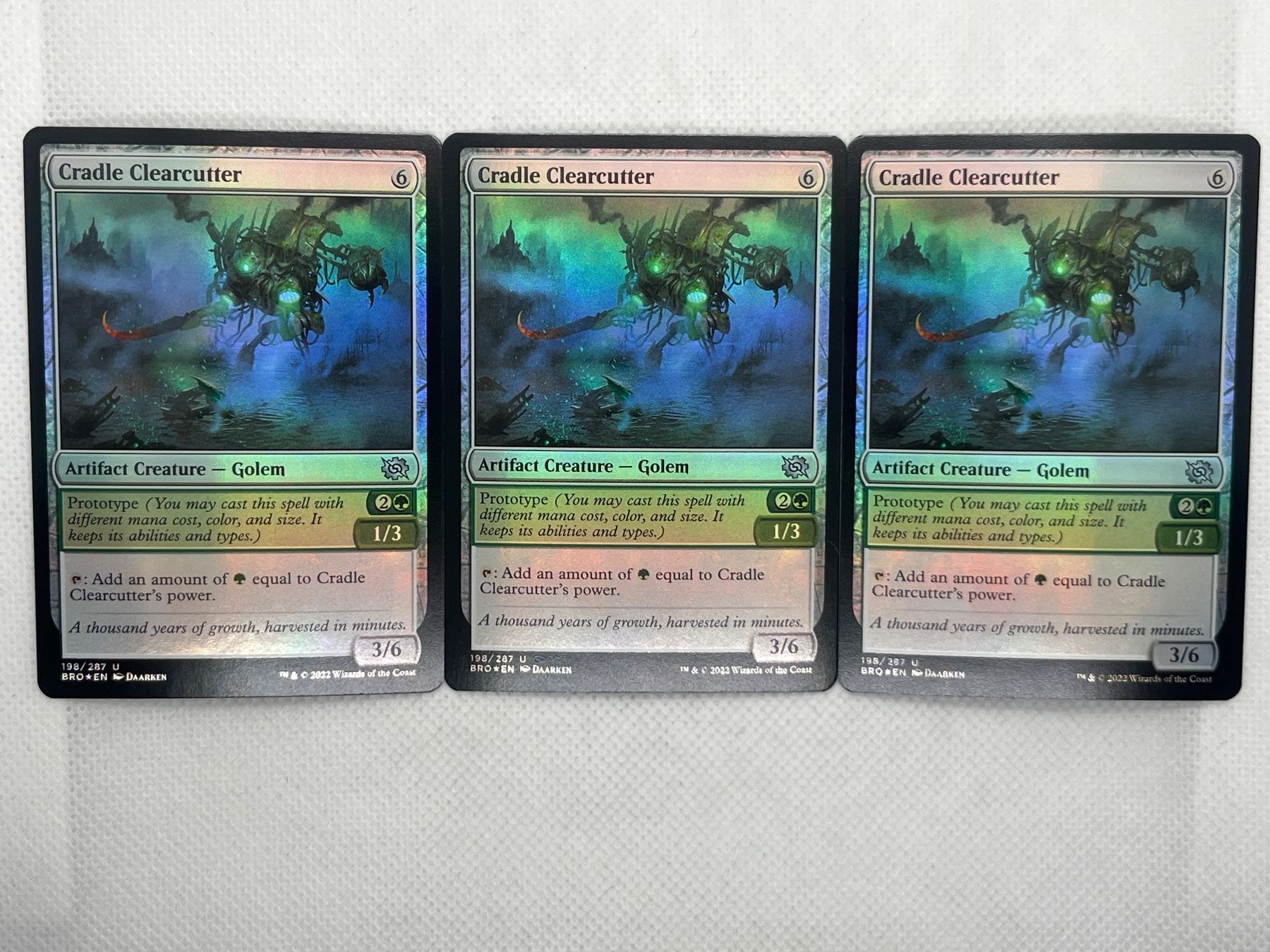 Magic The Gathering Carte collezionabili: Magic: The Gathering - Cradle Clearcutter Foil - 3 Karten – Usato da Hinterkappelen venduto da Kim1992