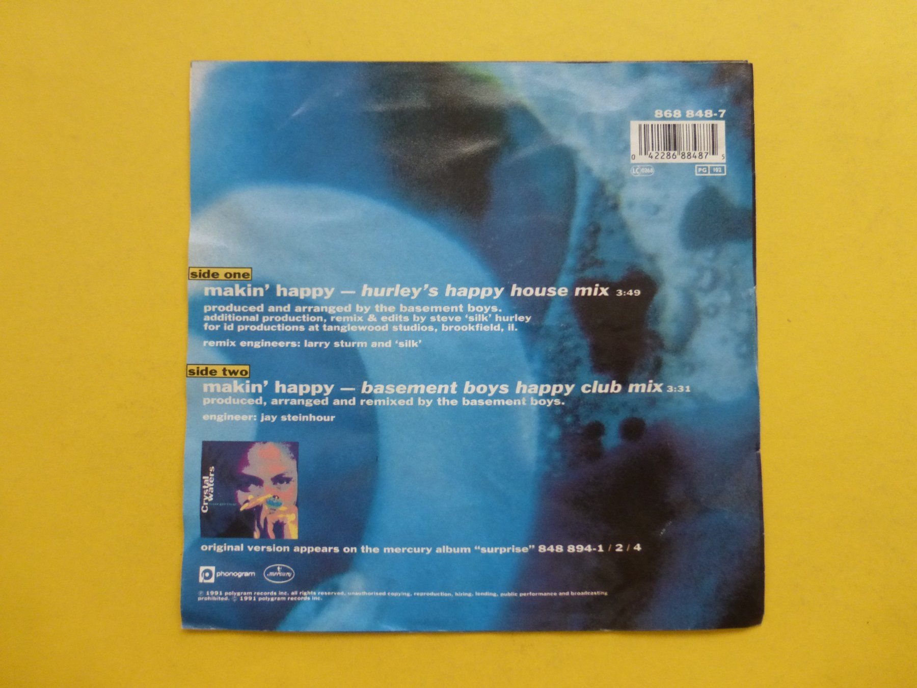 Schallplatten: Crystal Waters – Makin' Happy – Gebraucht aus Zürich von Swiss57 1