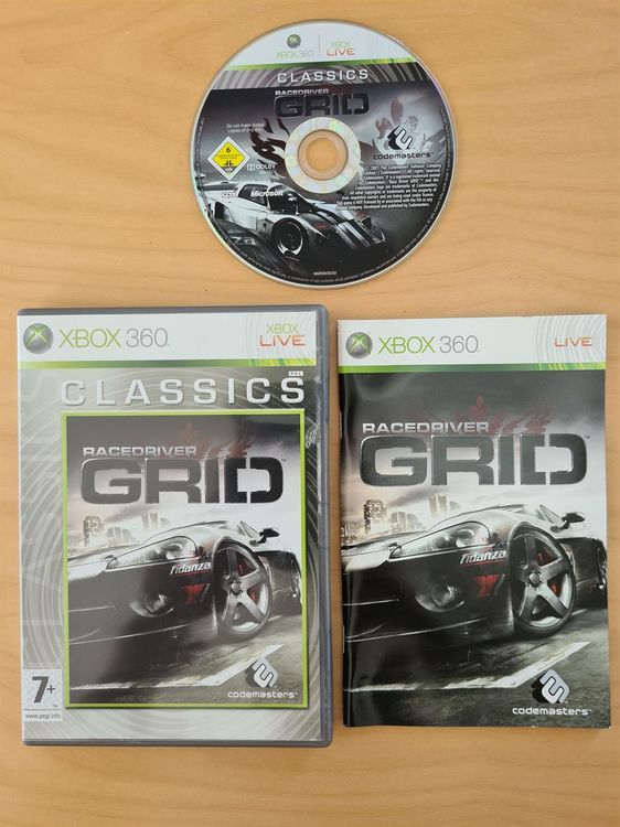 Jeu RACEDRIVER GRID RELOADED Pour Xbox 360 - Version PAL - Complet Mais D'occasion