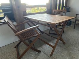 Hochwertiges Holz-Gartenmöbel-Set | Top Zustand!
