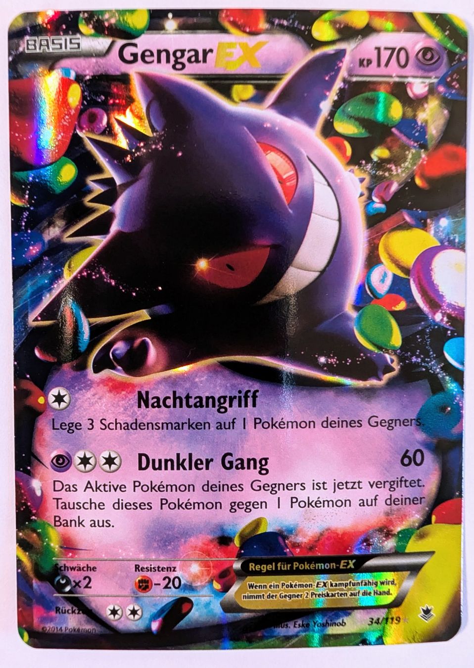 Pokémon Carte collezionabili: Gengar EX / DE – Usato da Weinfelden venduto da ChickenMAN