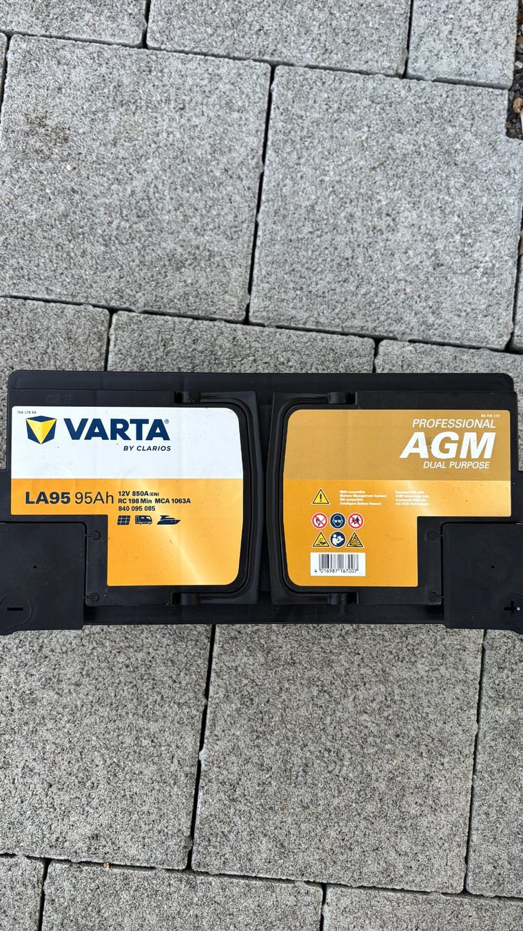Varta Batterie: Varta 95Ah AGM Batterie – Usato da Zihlschlacht venduto da sve_m76s 1