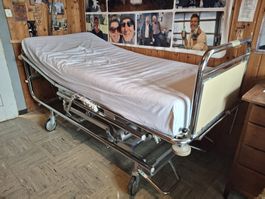 Spital Bett Rollbar Silber Zustand gut